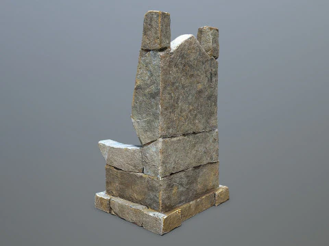 Stone Throne 3D Model
