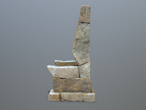 Stone Throne 3D मॉडल