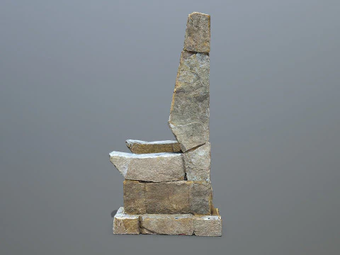Stone Throne 3D Model