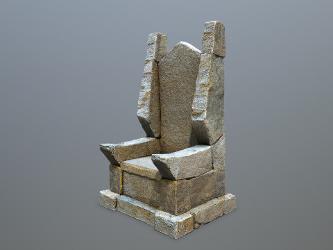 Stone Throne 3D मॉडल