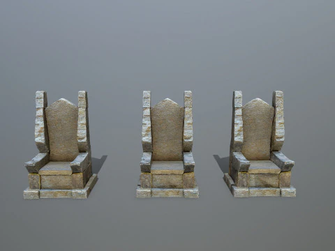 Stone Throne 3D Model