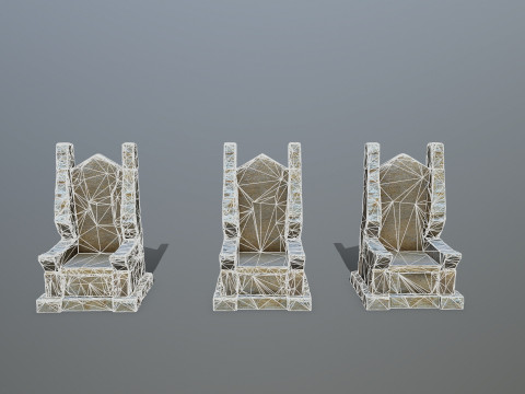 Stone Throne 3D मॉडल
