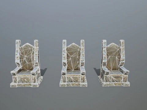 Stone Throne 3D Model