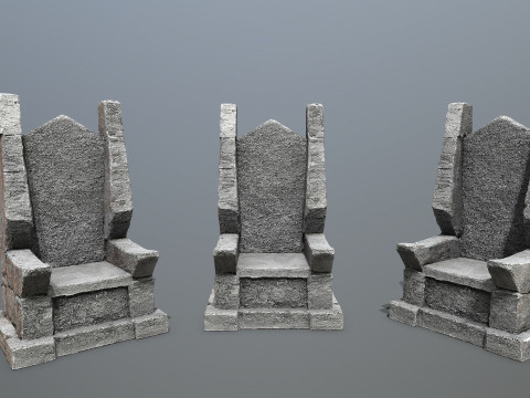 Stone Throne 3D Model