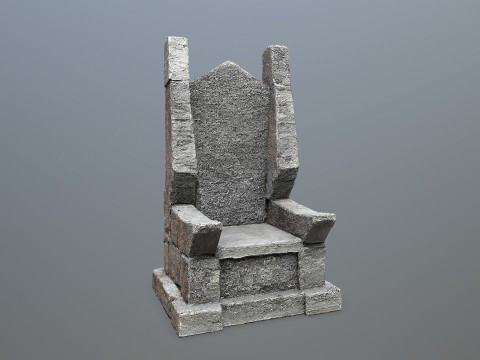 Stone Throne Model 3D
