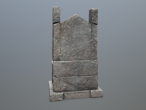 Stone Throne Model 3D