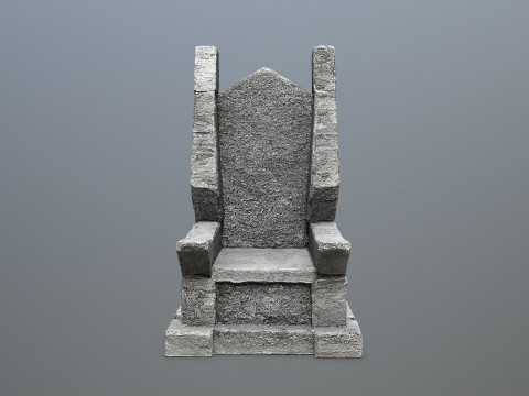 Stone Throne Model 3D