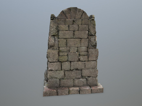 Lion Stone Throne 3D 모델