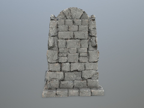 Lion Stone Throne Modelo 3D