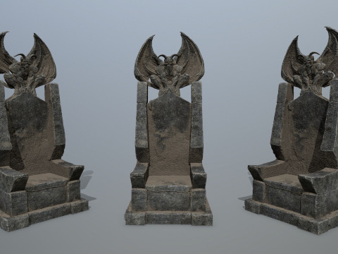 Devil StoneThrone 3D मॉडल