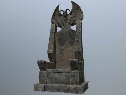 Devil StoneThrone 3D Model
