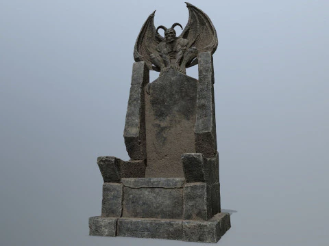 Devil StoneThrone 3D Model