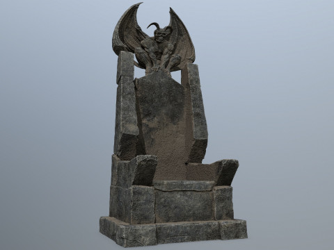 Devil StoneThrone 3D Model