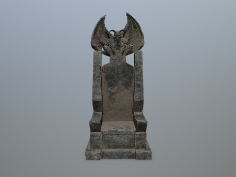 Devil StoneThrone 3D Model