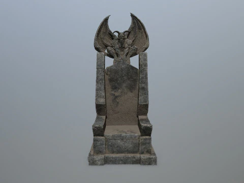Devil StoneThrone 3D Model