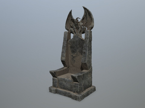 Devil StoneThrone 3D Model