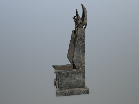 Devil StoneThrone 3D Model