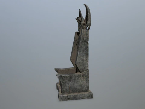 Devil StoneThrone 3D Model