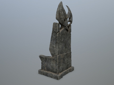 Devil StoneThrone 3D Model