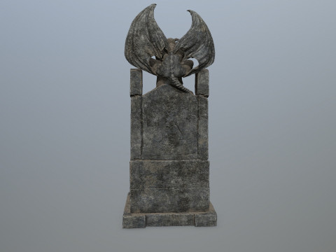 Devil StoneThrone 3D Model