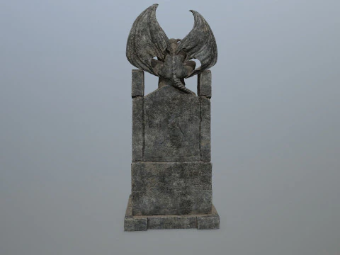 Devil StoneThrone 3D Model