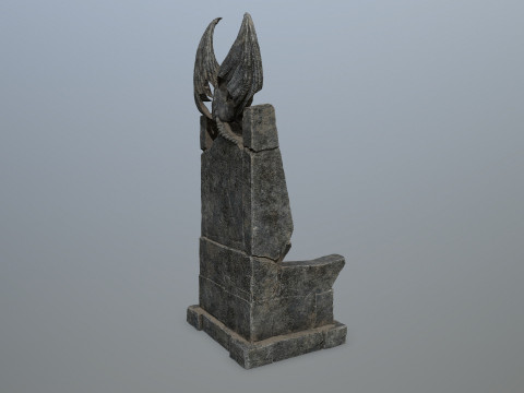 Devil StoneThrone 3D Model