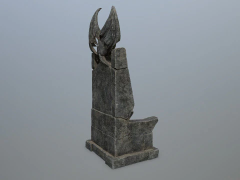 Devil StoneThrone 3D Model