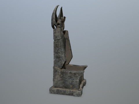 Devil StoneThrone 3D Model