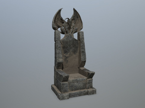 Devil StoneThrone 3D Model