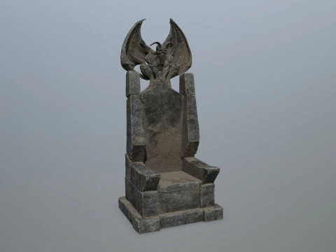 Devil StoneThrone 3D Model