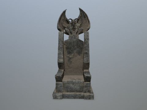 Devil StoneThrone 3D Model