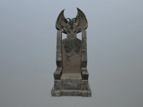Devil StoneThrone 3D Model