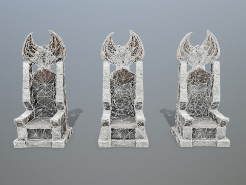 Devil StoneThrone 3D Model
