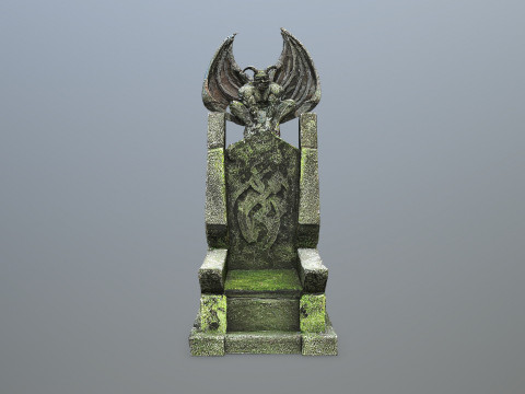 Devil Stone Throne Modelo 3D