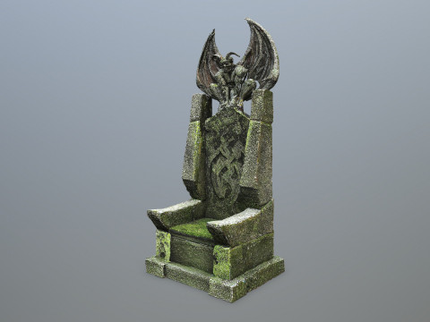 Devil Stone Throne Modelo 3D