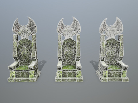Devil Stone Throne Modelo 3D