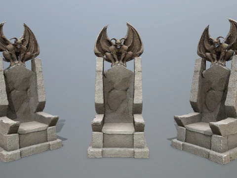 Tahta Batu Iblis Model 3D