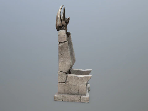 Devil Stone Throne 3D Model