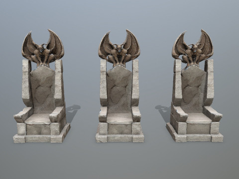 Devil Stone Throne 3Dモデル