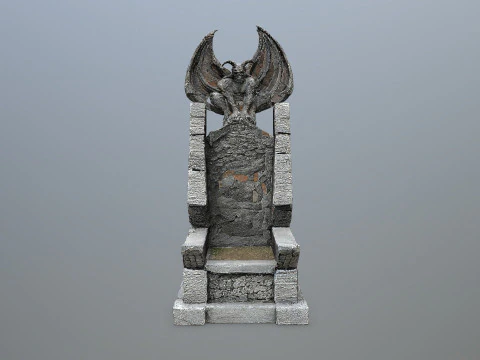 Devil Stone Throne 3D Model