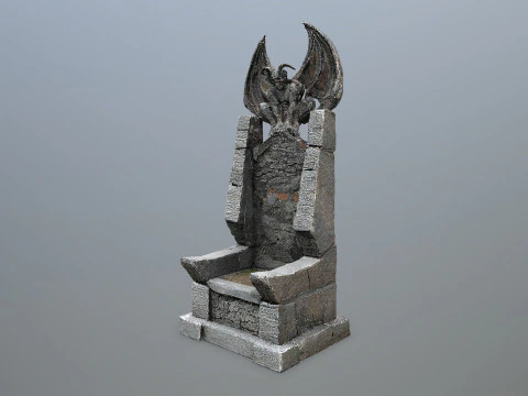 Devil Stone Throne 3D Model