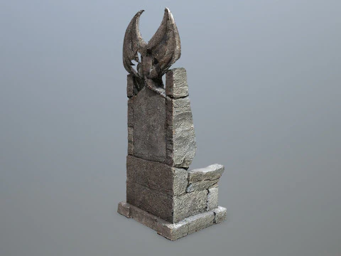 Devil Stone Throne 3D Model