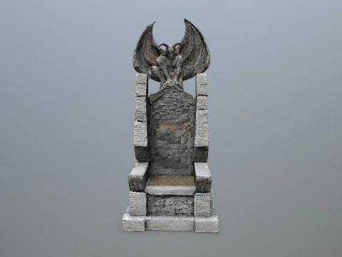 Devil Stone Throne 3D Model