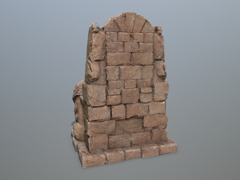 Lion Stone Throne 3D 模型