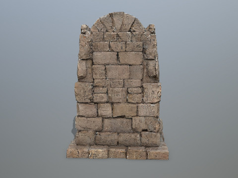 Lion Stone Throne 3Dモデル