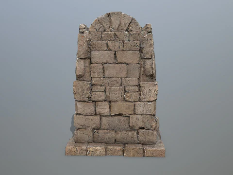 Lion Stone Throne 3D Model