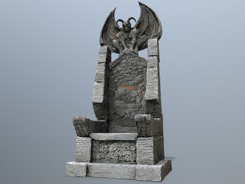 Devil Stone Throne 3D Модель