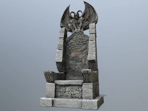 Devil Stone Throne 3D Model