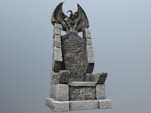 Devil Stone Throne 3D Модель
