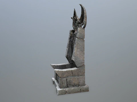 Devil Stone Throne 3D Model